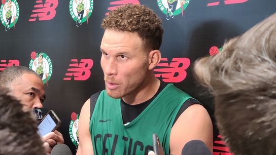 Blake Griffin arrives in Boston ready for 'whatever role I'm needed for' taken at the Auerbach Center (Celtics)